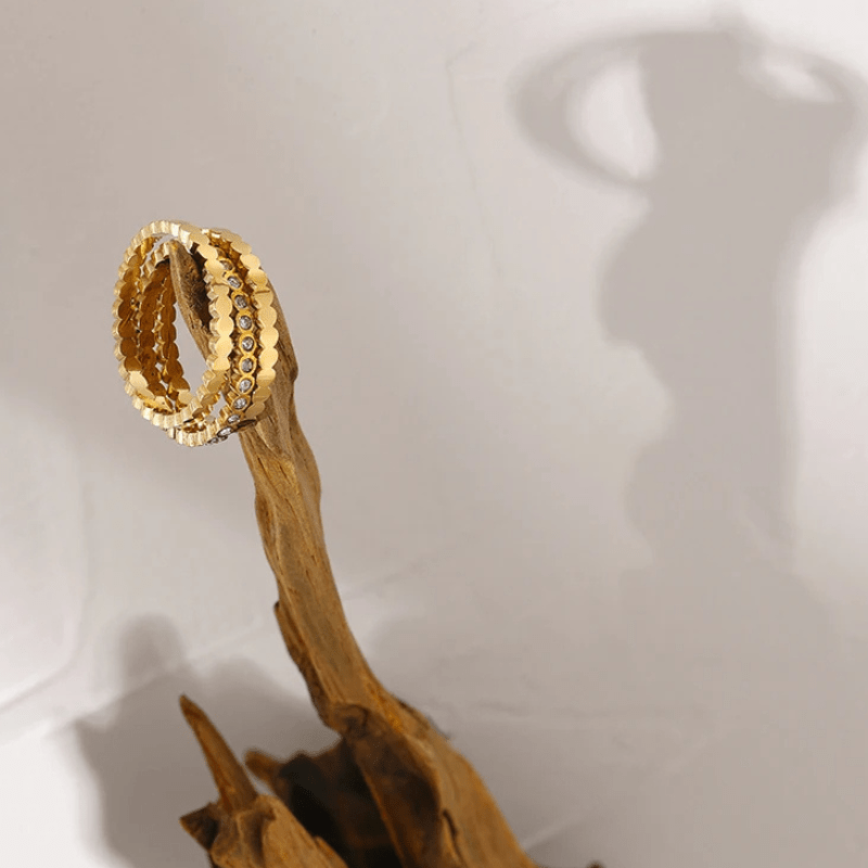 Sparkling Ring Stack - Oreela