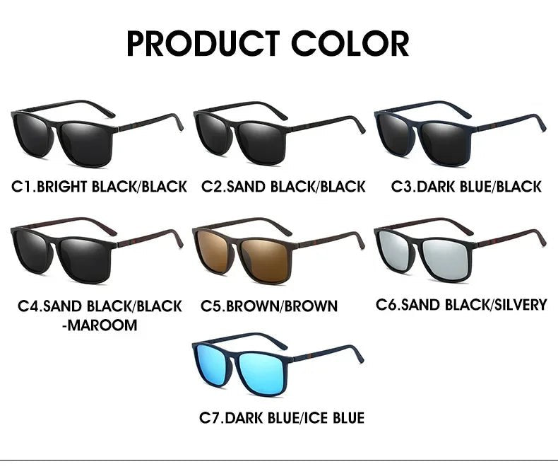 2025 New Men's Polarized Sunglasses Square Frame - Oreela