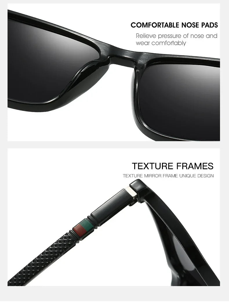2025 New Men's Polarized Sunglasses Square Frame - Oreela