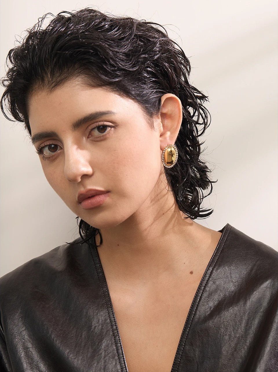 Oval Stud Earrings - Oreela