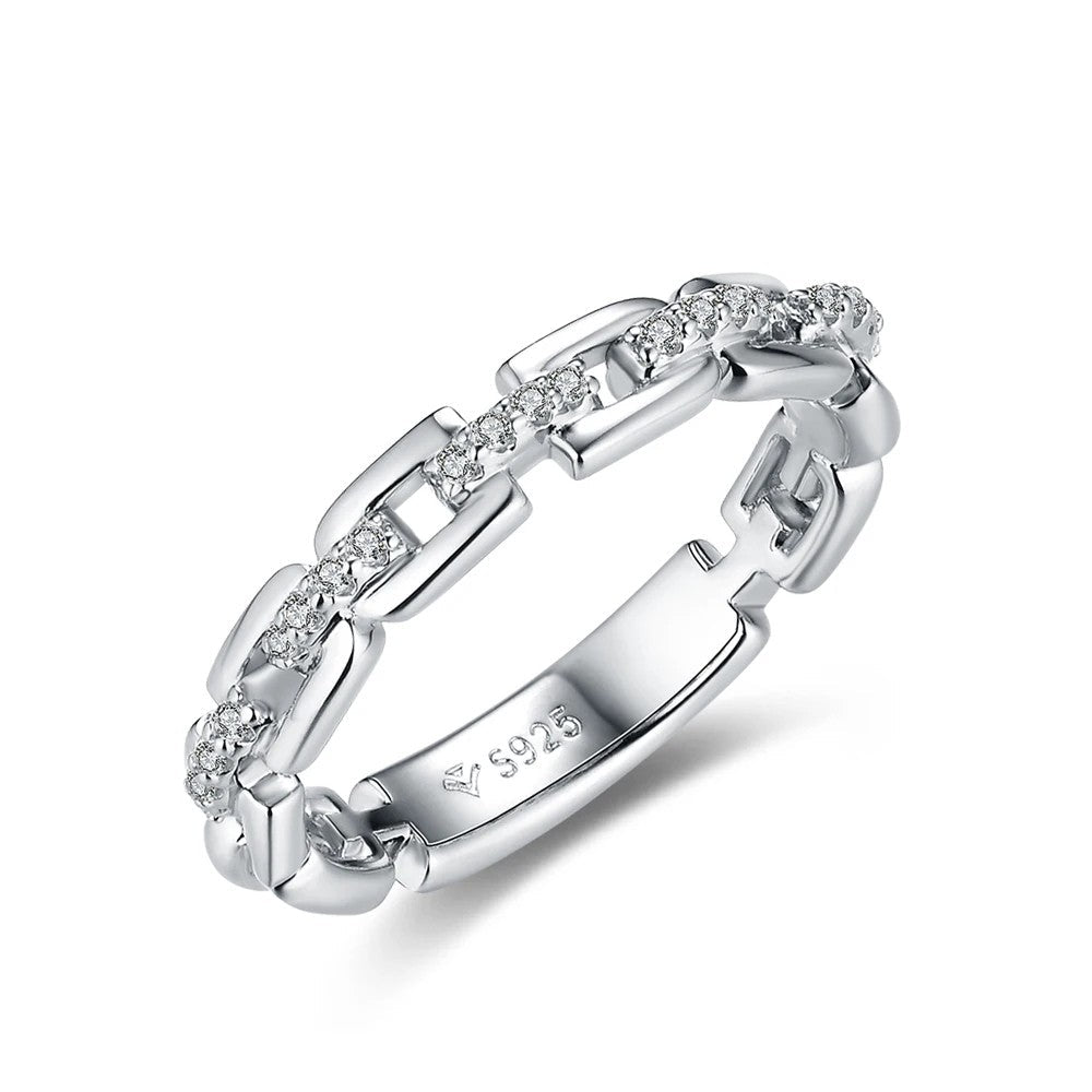 Moissanite Eternity Ring - Oreela