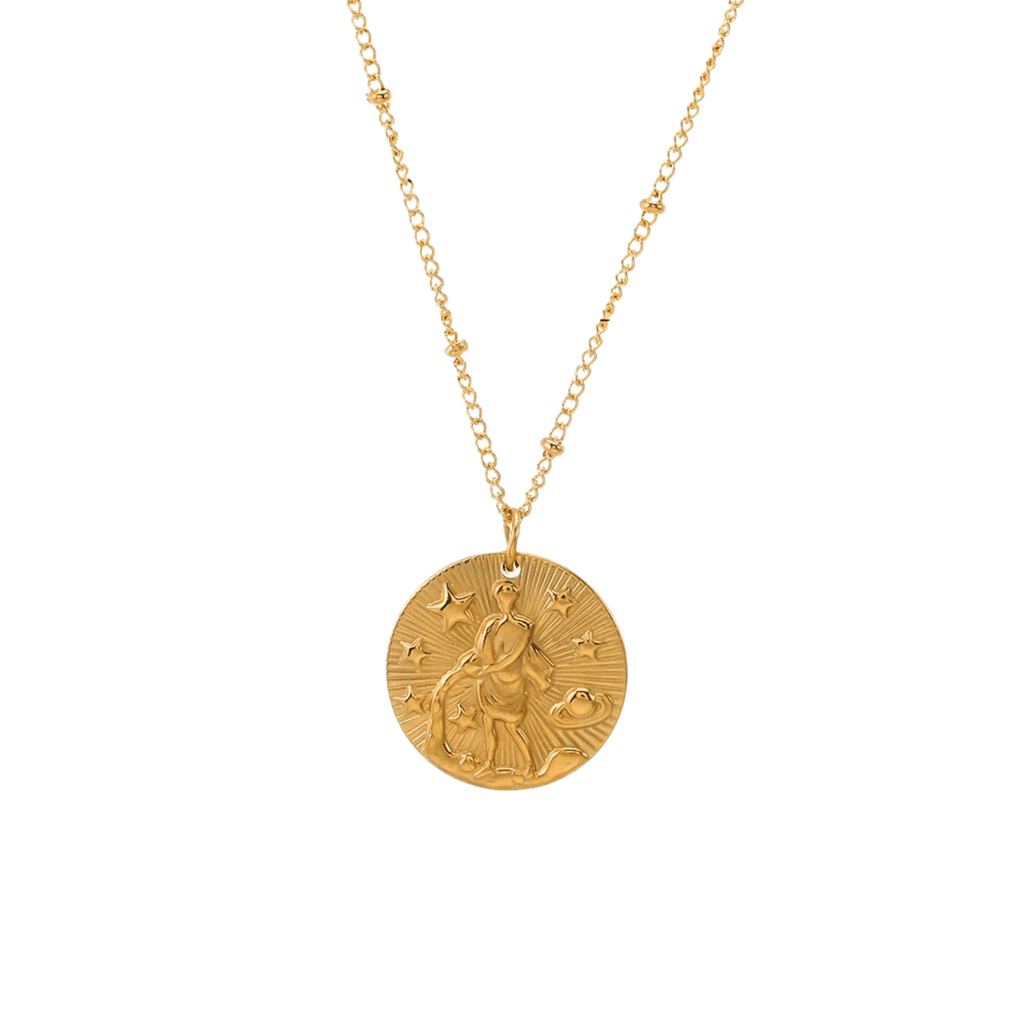 Zodiac Golden Amulet Necklace - Oreela