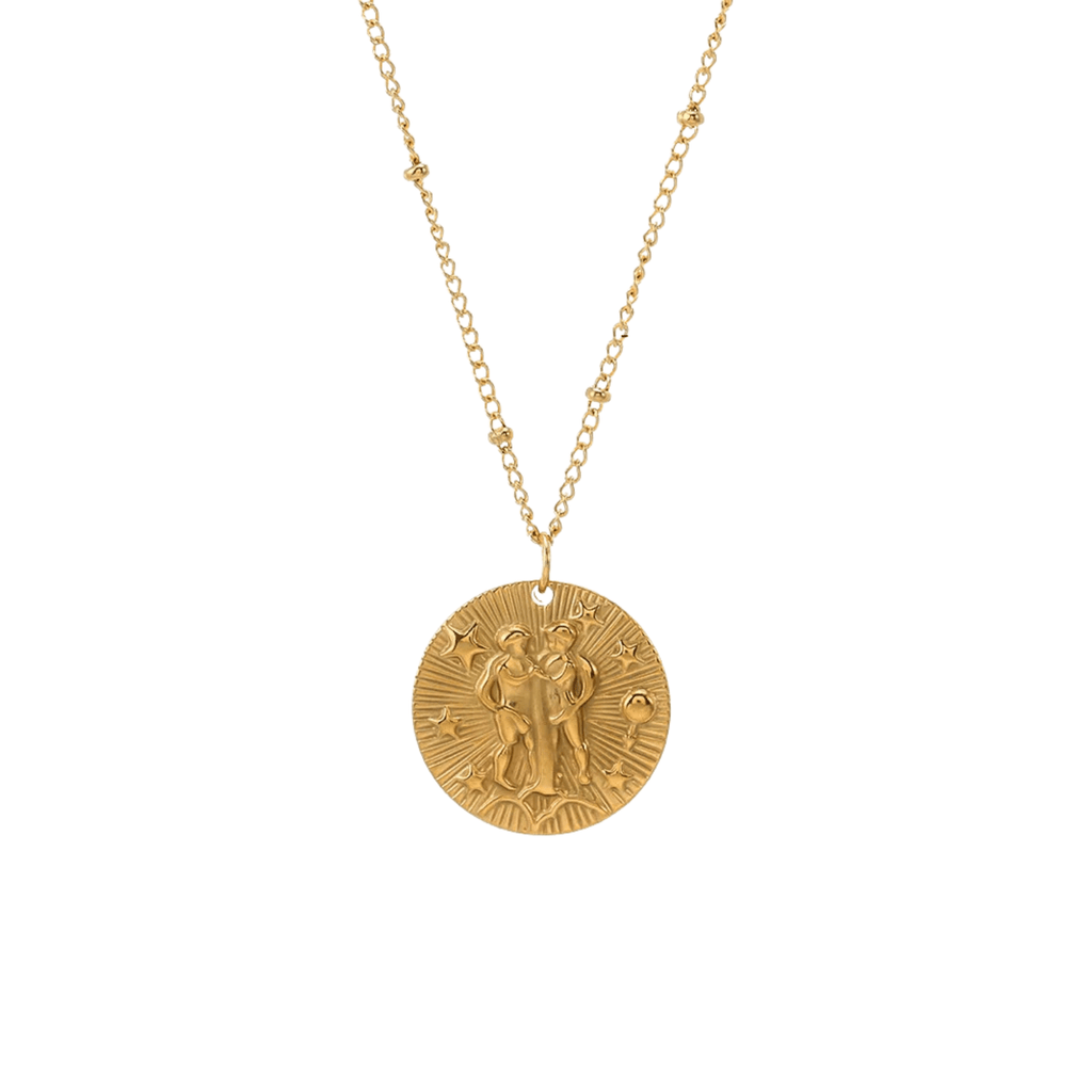 Zodiac Golden Amulet Necklace - Oreela
