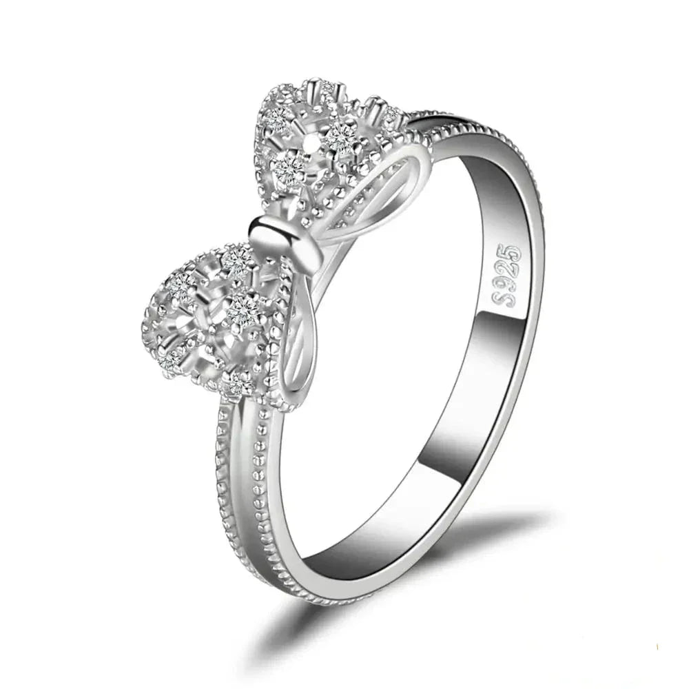 Silver Bow Ring - Oreela