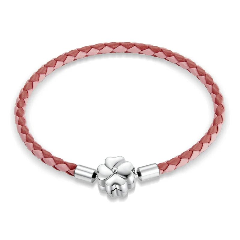 Four - Leaf Clover Leather Bracelet - Oreela