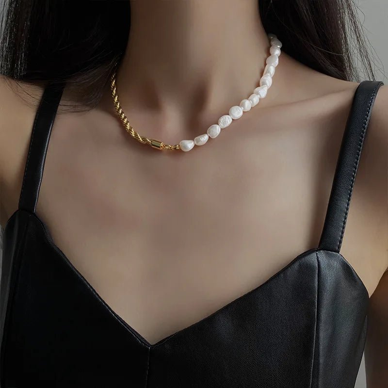 Baroque Pearl Necklace - Oreela