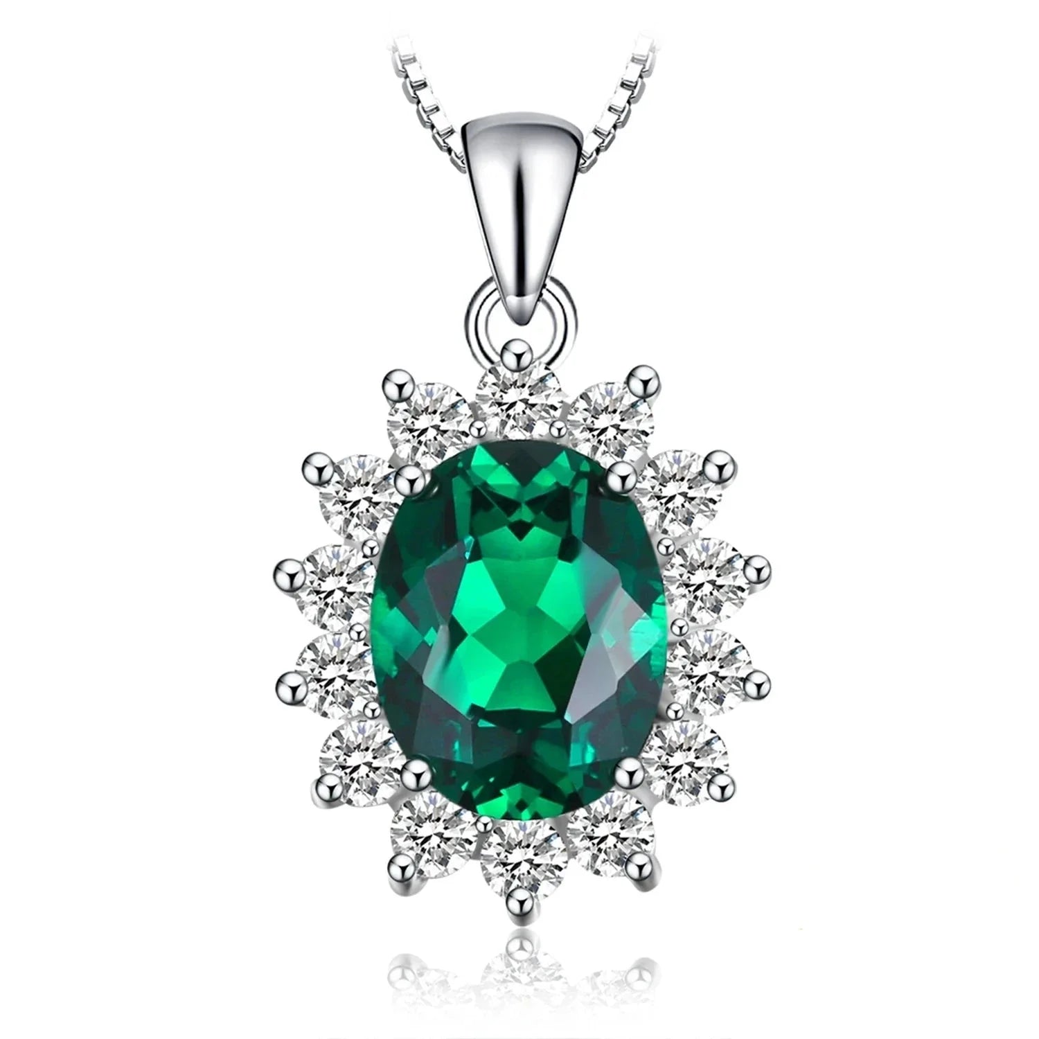 Elara Emerald Pendant - Oreela
