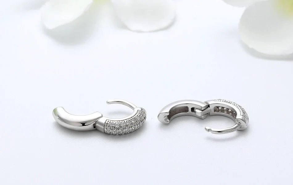 Sterling Silver Hoop Earrings - Oreela