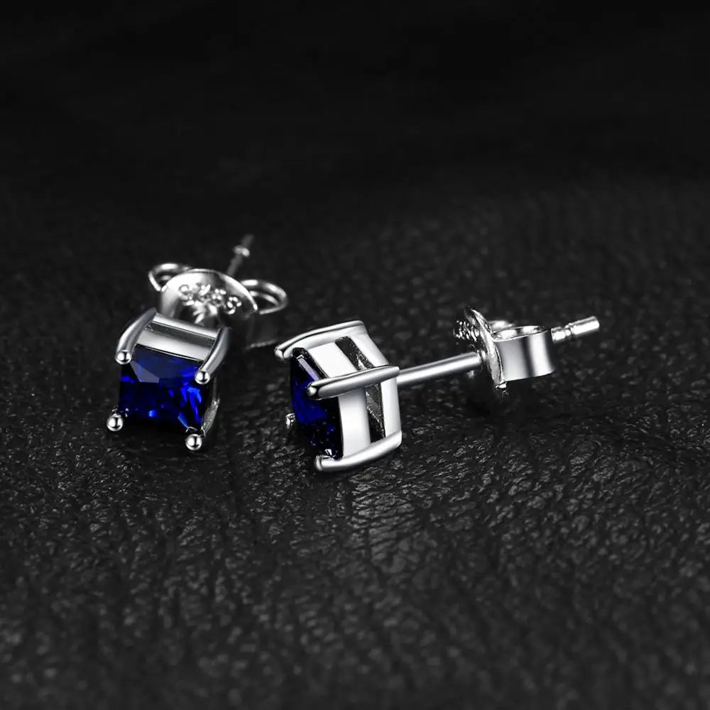 Sapphire Stud Earrings - Oreela