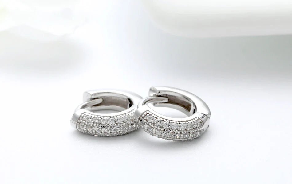 Sterling Silver Hoop Earrings - Oreela