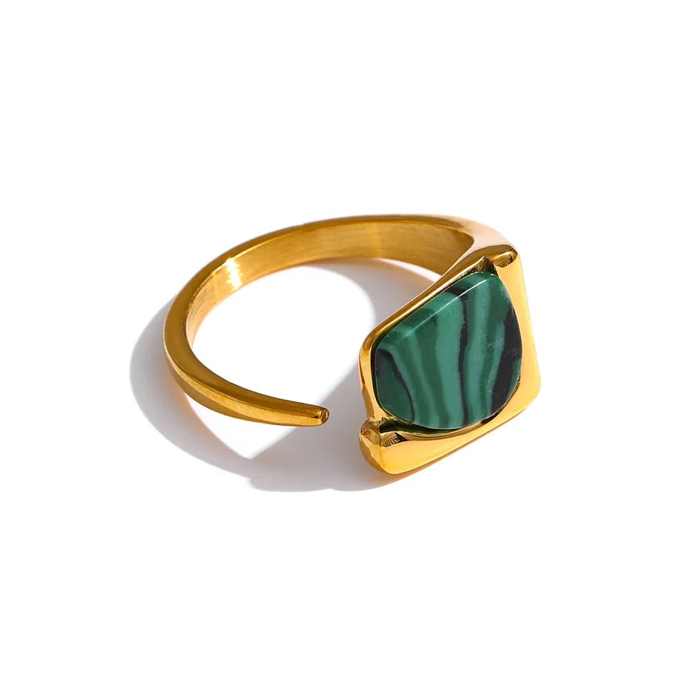 Green Gemstone Ring - Oreela