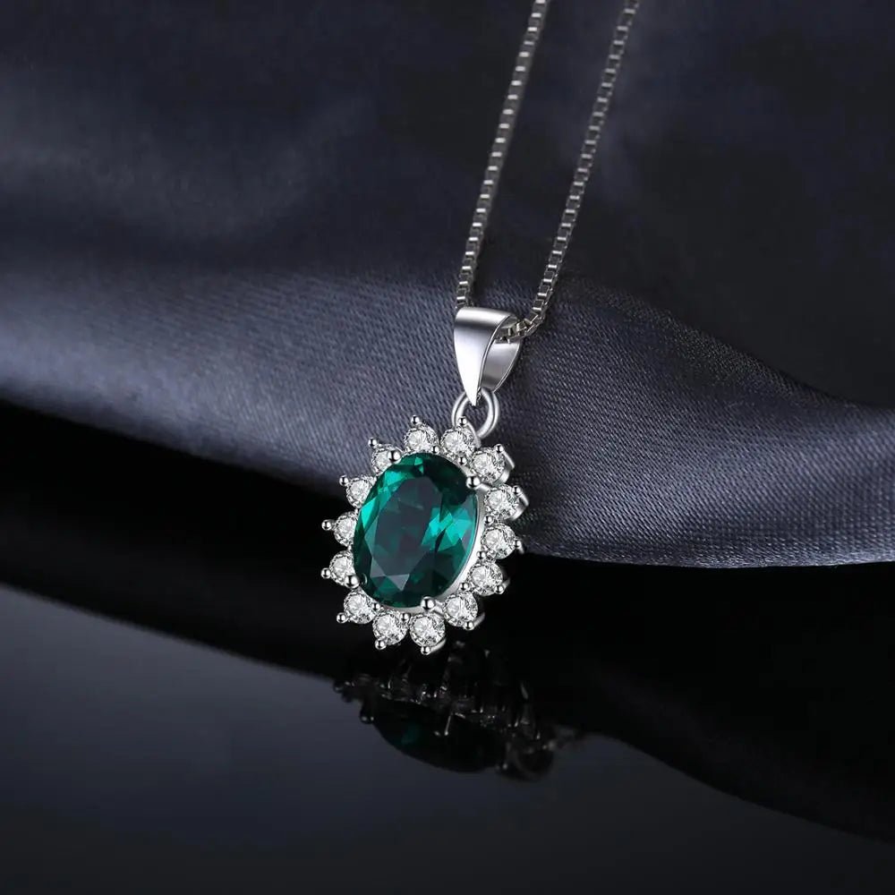Elara Emerald Pendant - Oreela