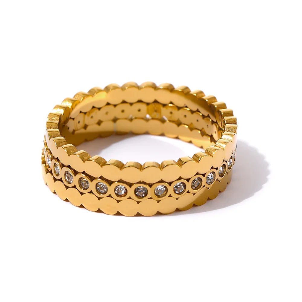 Sparkling Ring Stack - Oreela