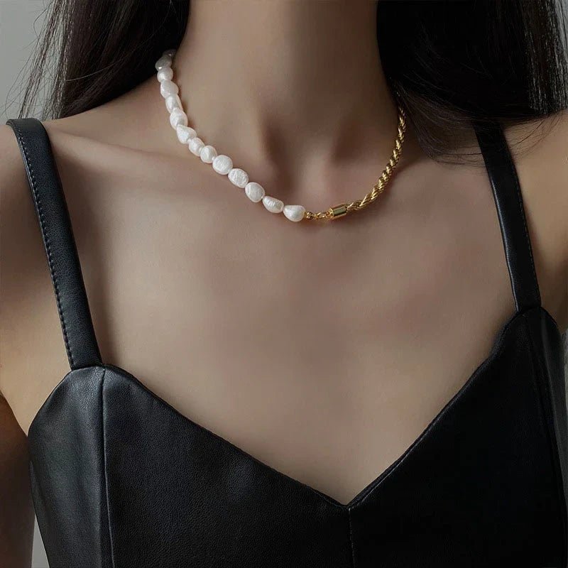 Baroque Pearl Necklace - Oreela