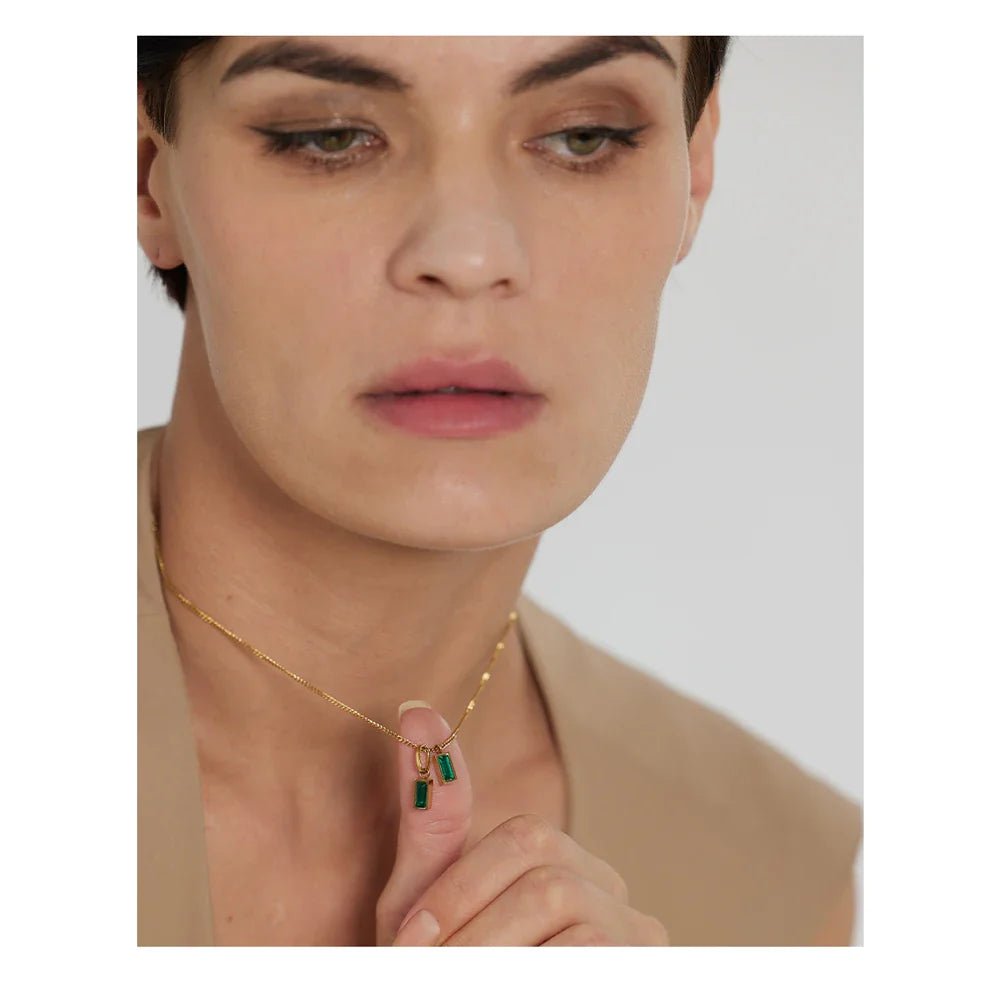 Verde Dual Zirconia Pendant - Oreela