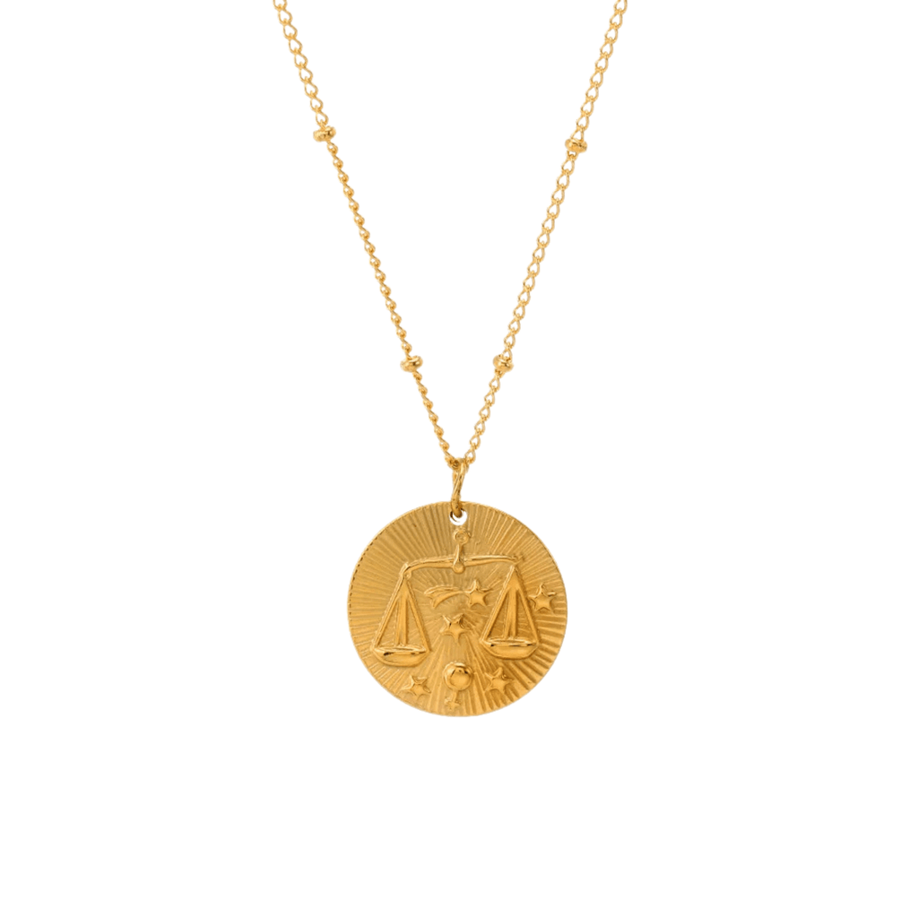 Zodiac Golden Amulet Necklace - Oreela