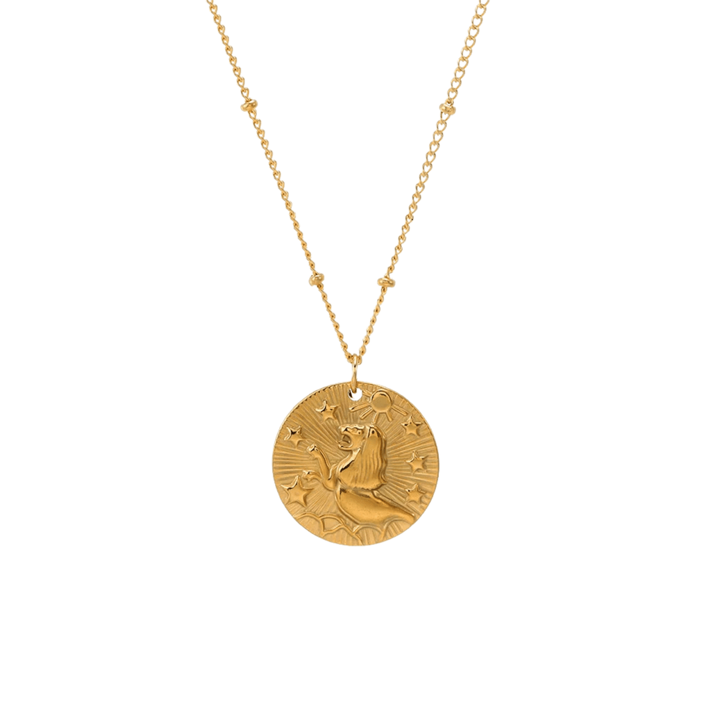Zodiac Golden Amulet Necklace - Oreela