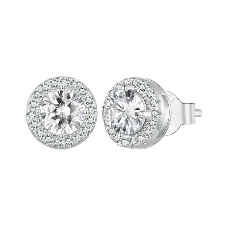 Classic Halo Stud Earrings - Oreela