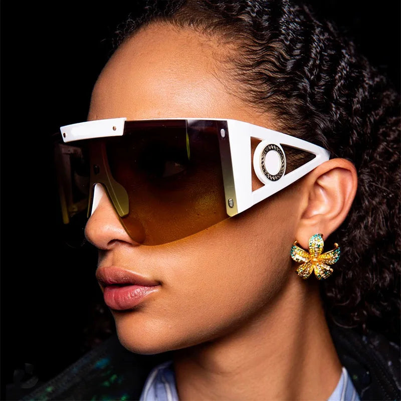 Rimless Sunglasses for Women. Luxury Designer High Quality Sun Glasses Trending Shades UV400