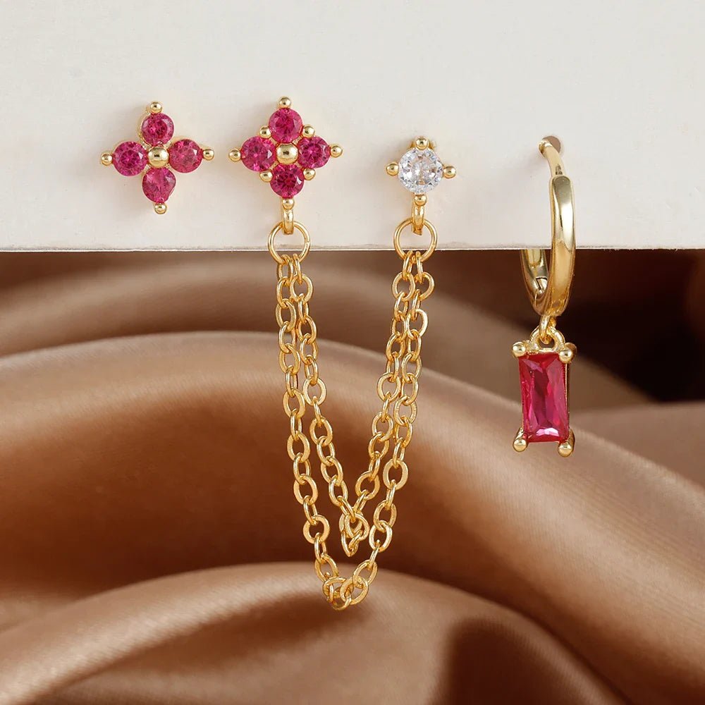 Birthstone Earrings Set - Oreela
