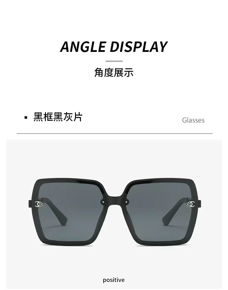 Fashion Sunglasses for Women. Polarized Large Frame Retrp Square  Glasses