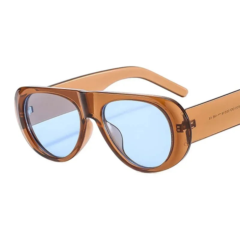 "New" Women Oval Sunglasses. Cool Brand Designer