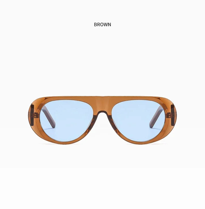 "New" Women Oval Sunglasses. Cool Brand Designer