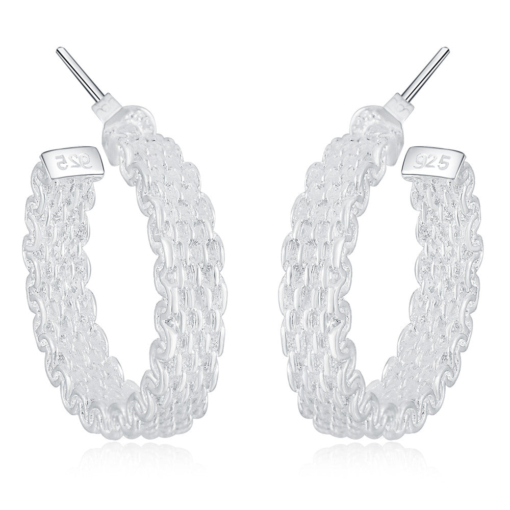 Radiance Silver Hoops