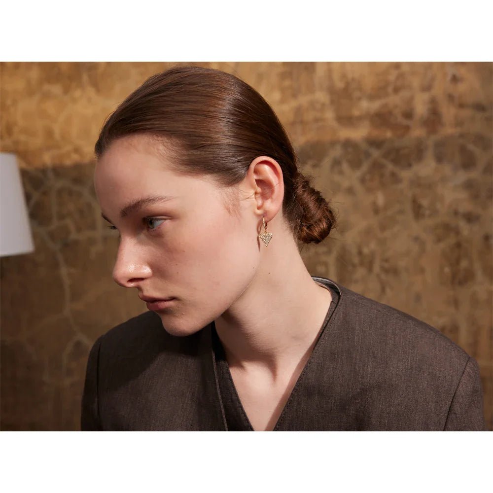 Love Drop Hoop Earrings - Oreela