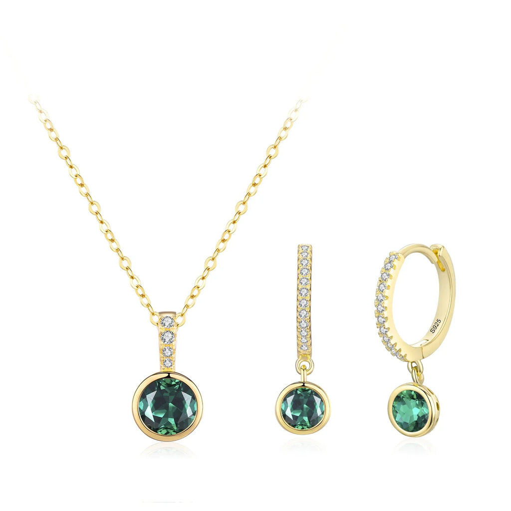 Emerald Green Jewelry Set - Oreela