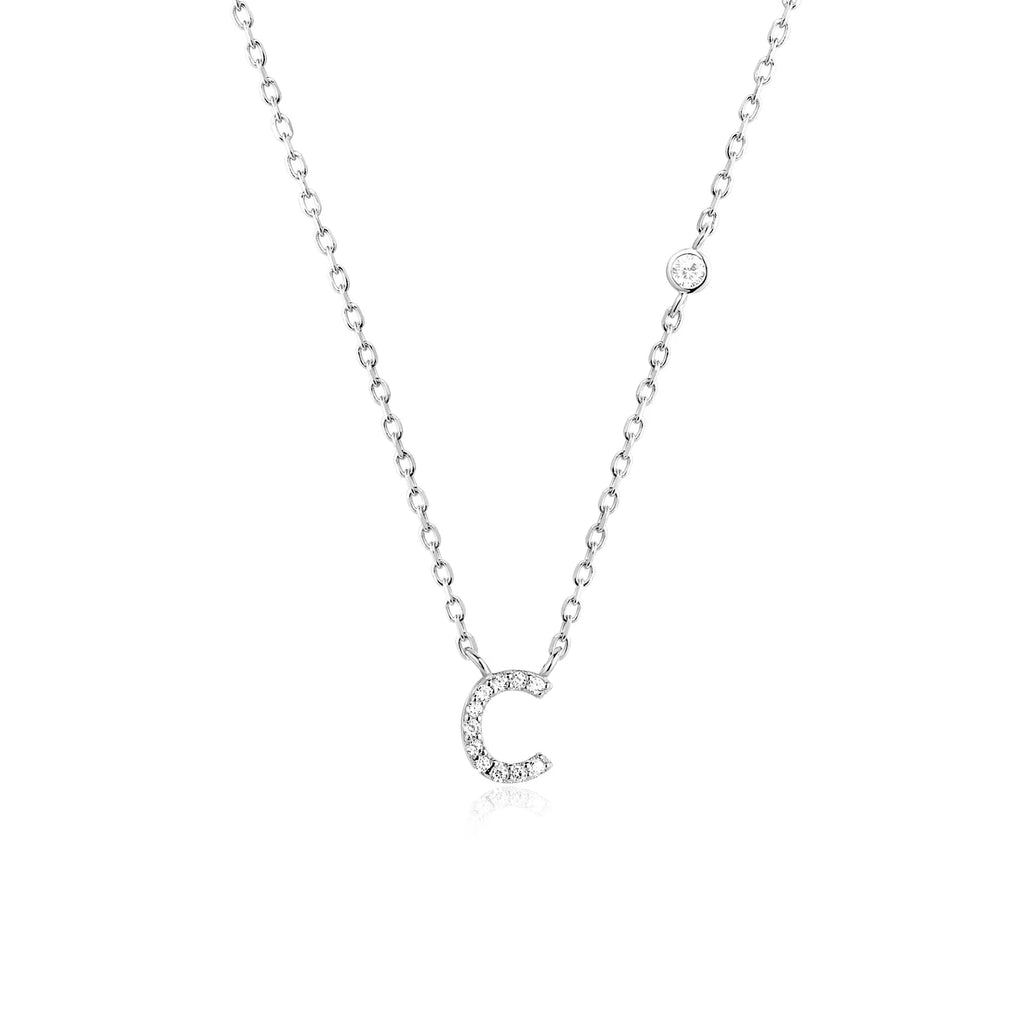 Mono Initial Necklace - Oreela