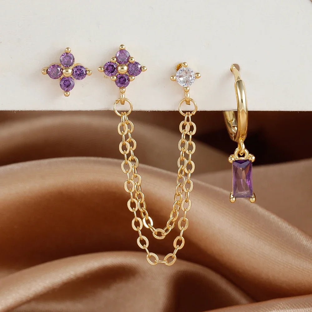 Birthstone Earrings Set - Oreela