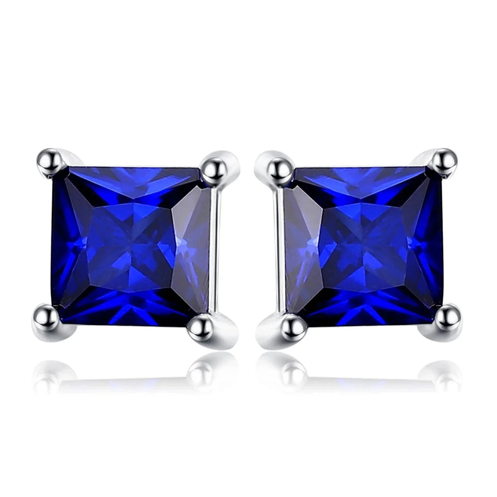 Sapphire Stud Earrings - Oreela