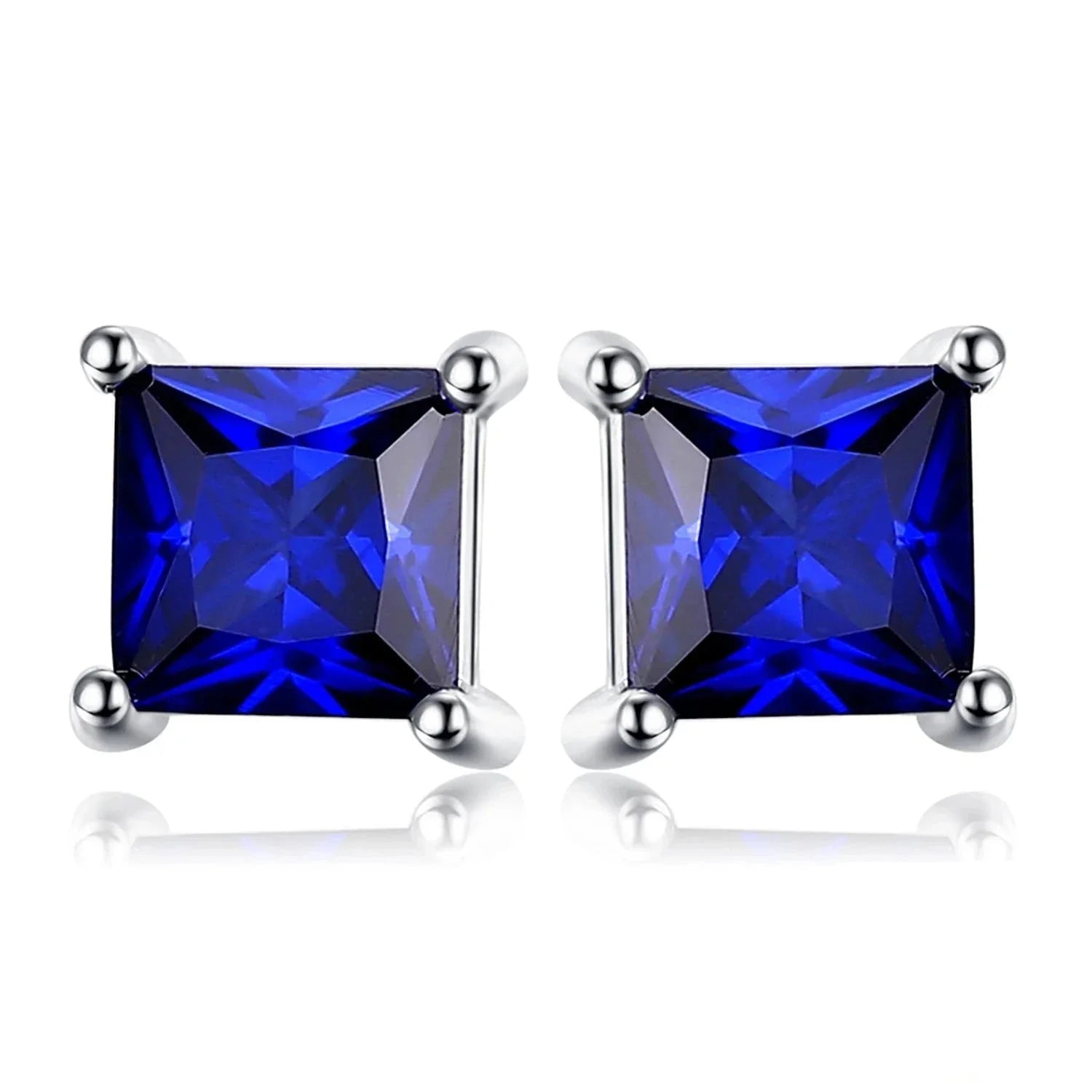 Sapphire Stud Earrings - Oreela