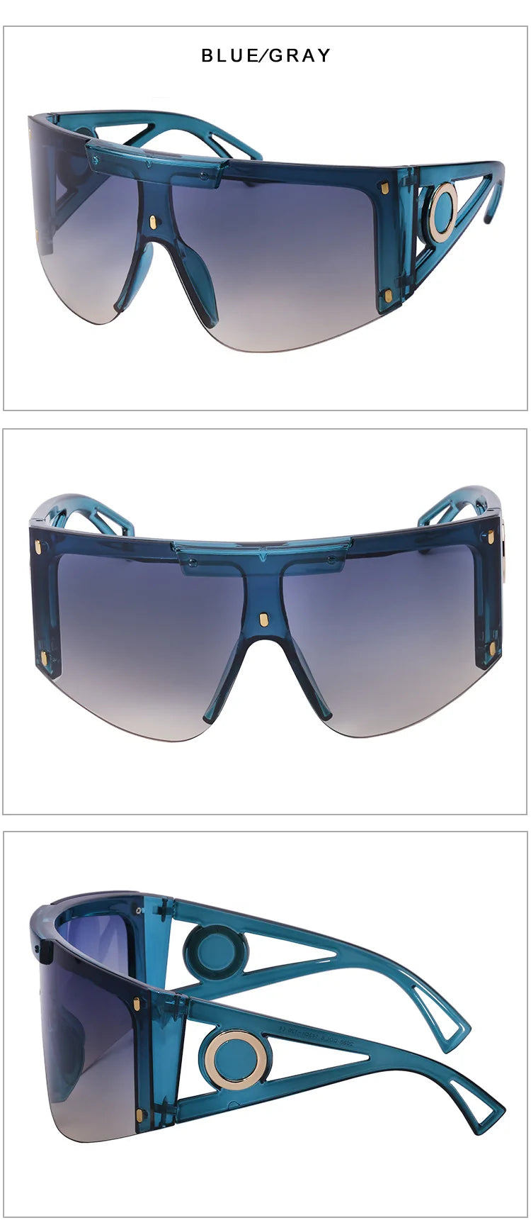 Rimless Sunglasses for Women. Luxury Designer High Quality Sun Glasses Trending Shades UV400