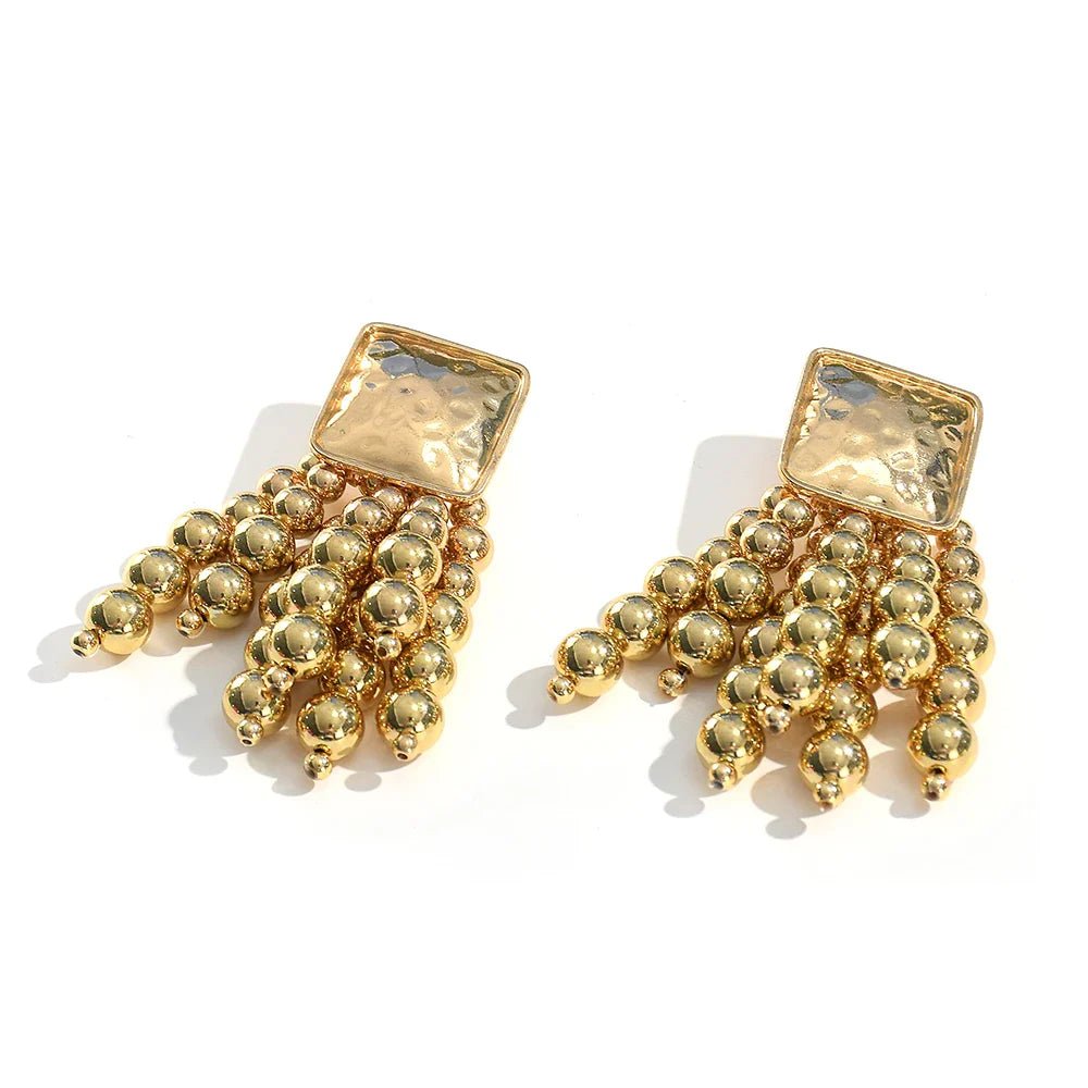 Wooden Beaded Bohemian Earrings - Oreela