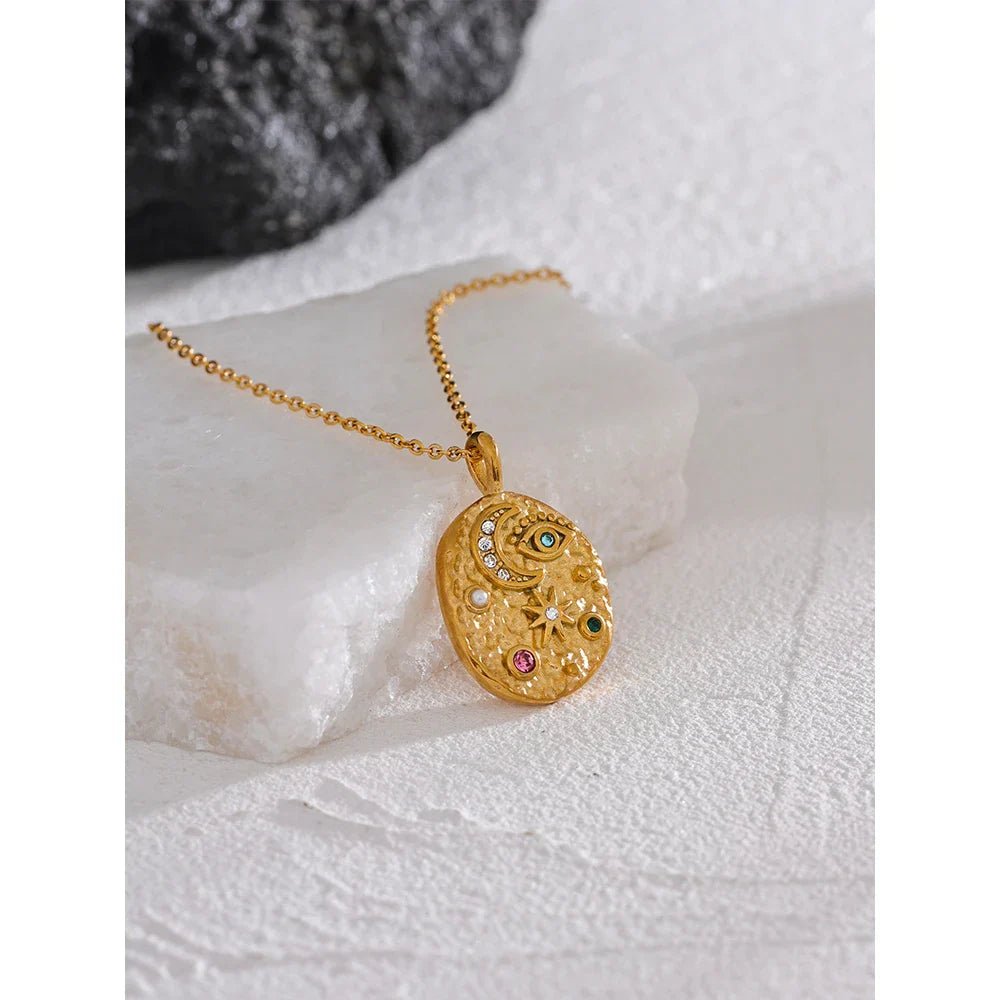 Moon Star Necklace - Oreela