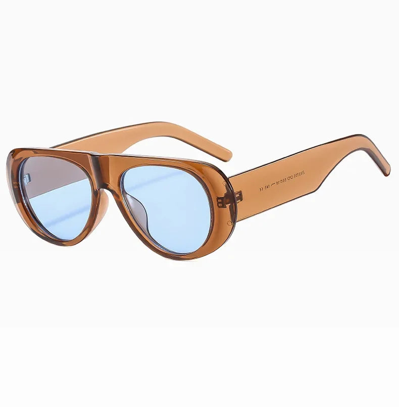 "New" Women Oval Sunglasses. Cool Brand Designer