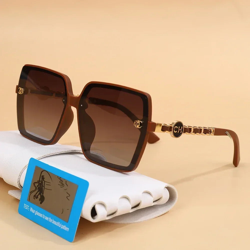 Fashion Sunglasses for Women. Polarized Large Frame Retrp Square  Glasses