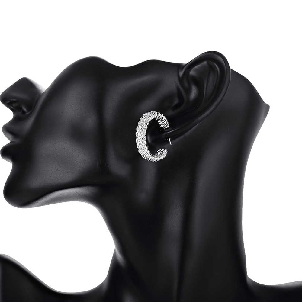 Radiance Silver Hoops