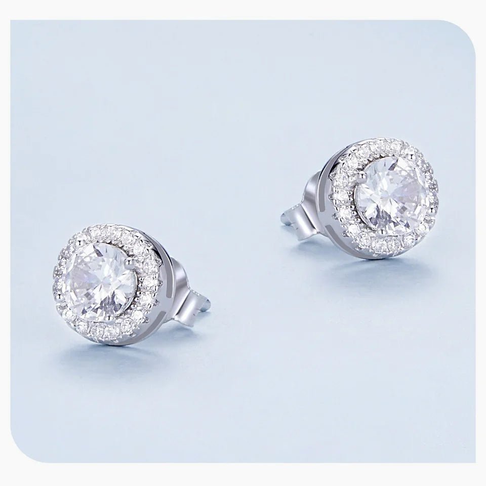 Classic Halo Stud Earrings - Oreela