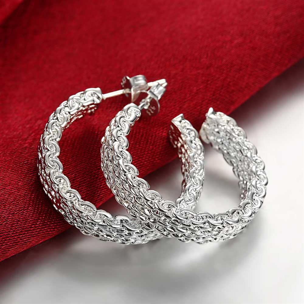 Radiance Silver Hoops