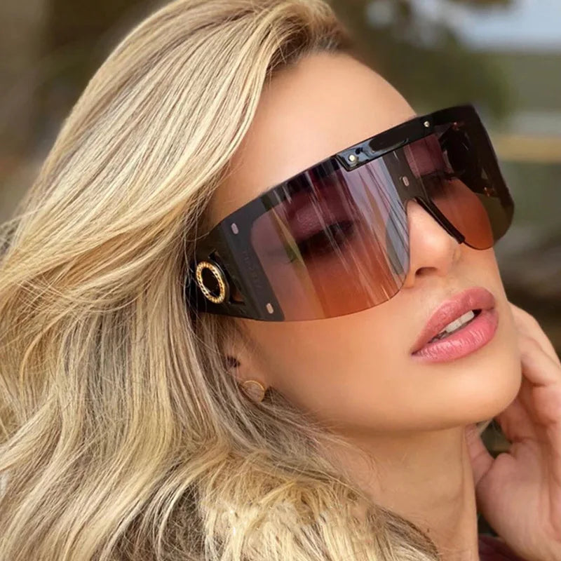 Rimless Sunglasses for Women. Luxury Designer High Quality Sun Glasses Trending Shades UV400