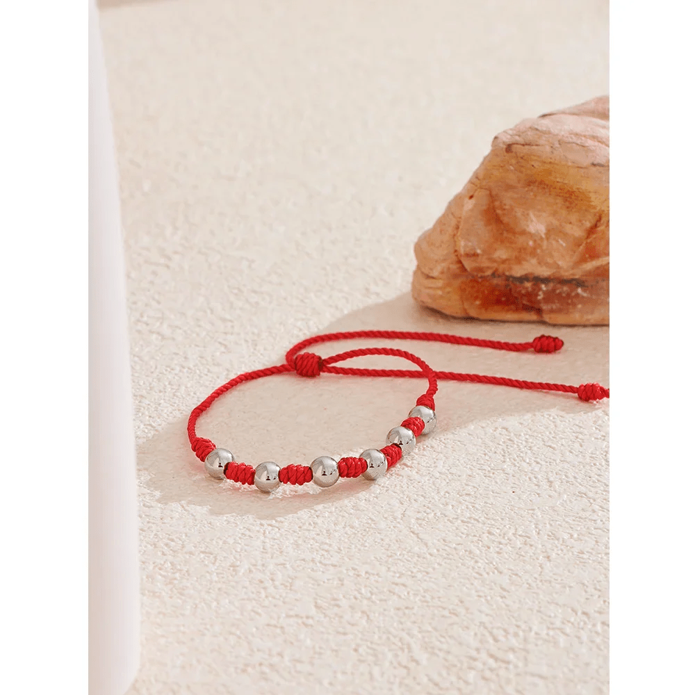 Lucky Handmade Steel Beads Bracelet - Oreela