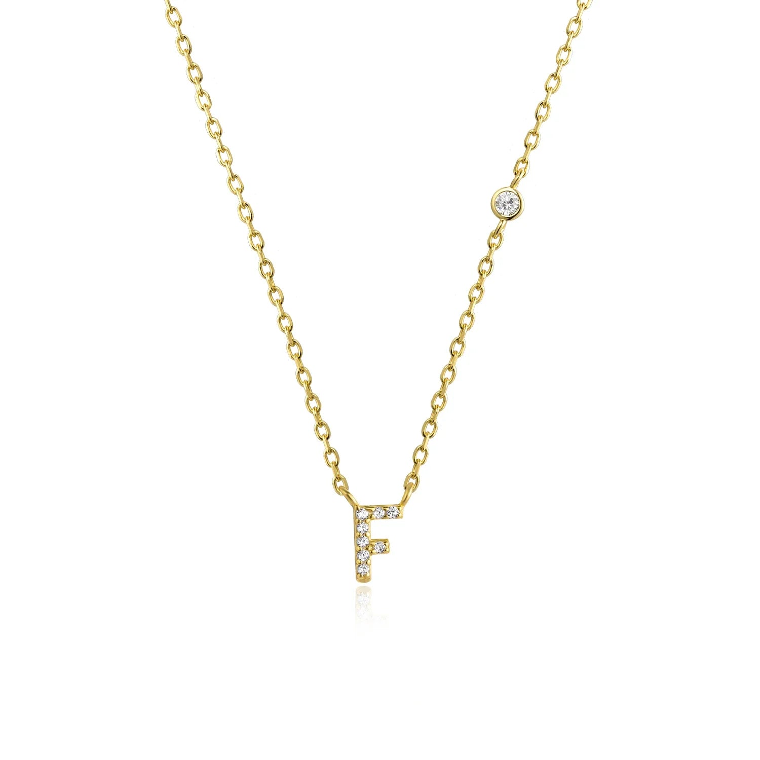 Mono Initial Necklace - Oreela
