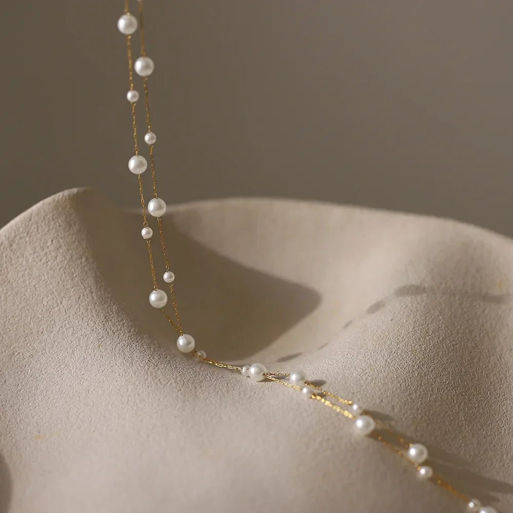 Pearl Chain Necklace - Oreela