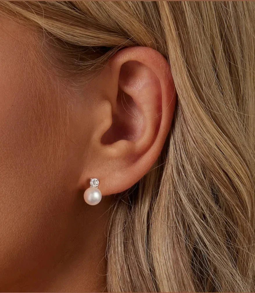Pearl Elegance Studs - Oreela