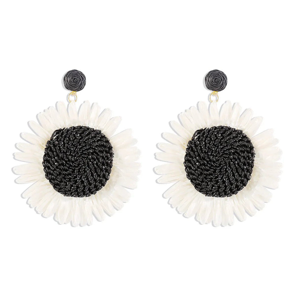 Boho Sunflower Dangle Earrings - Oreela