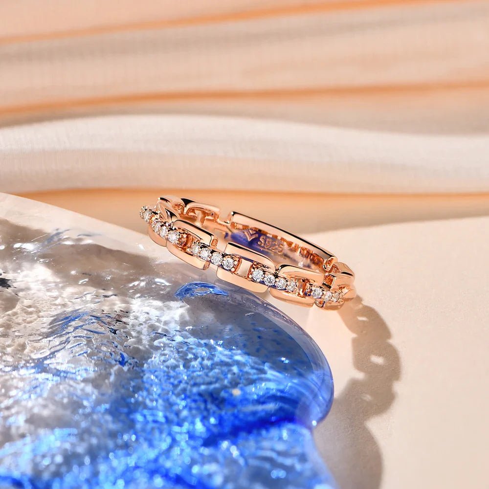 Moissanite Eternity Ring - Oreela