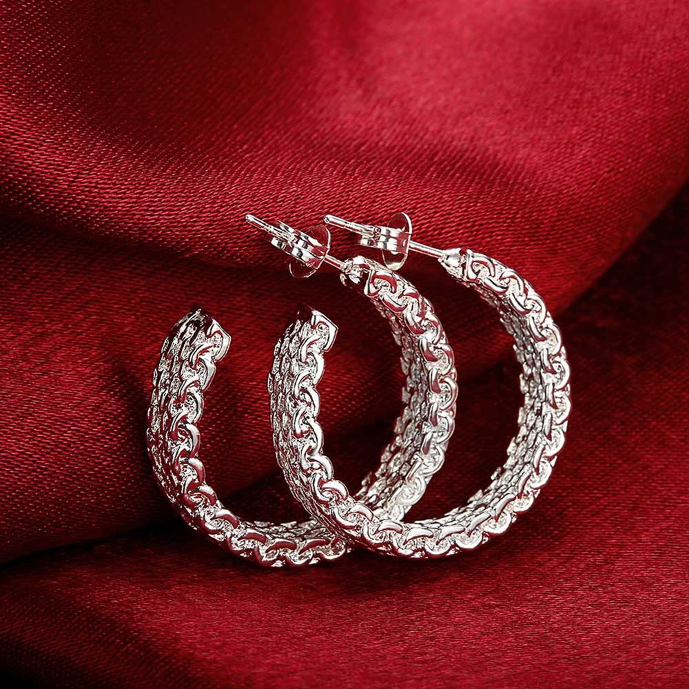 Radiance Silver Hoops